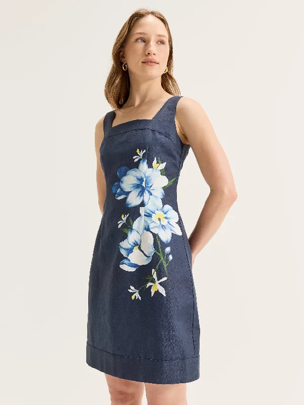 Mini dresses with sheath style -Iris Bloom Mini Dress