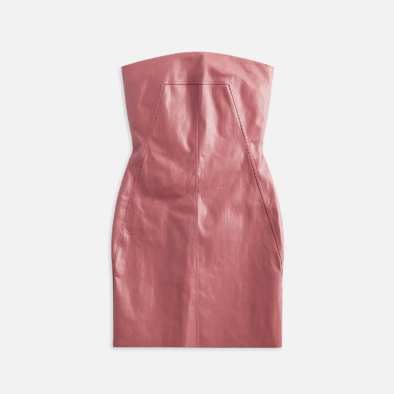 Mini dresses for beach evenings -Rick Owens Denim Bustier Mini Dress - Thulian