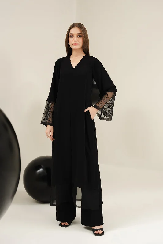 knit maxi dresses for cold weather -Mahzar Long