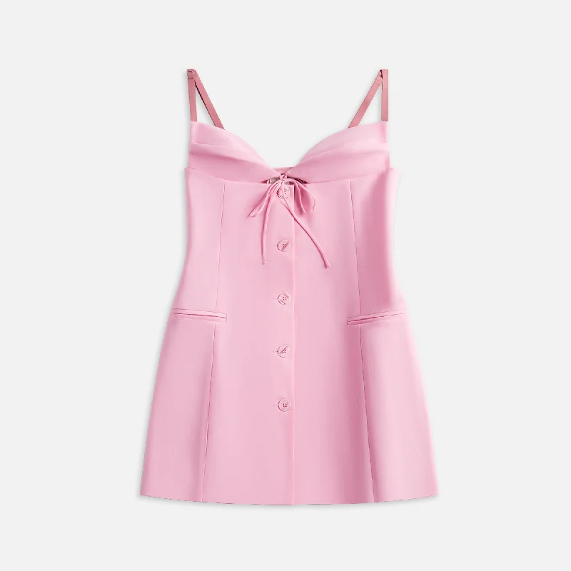 Mini dresses with chemise style -Nensi Dojaka Tailored Mini Slip Dress - Pink