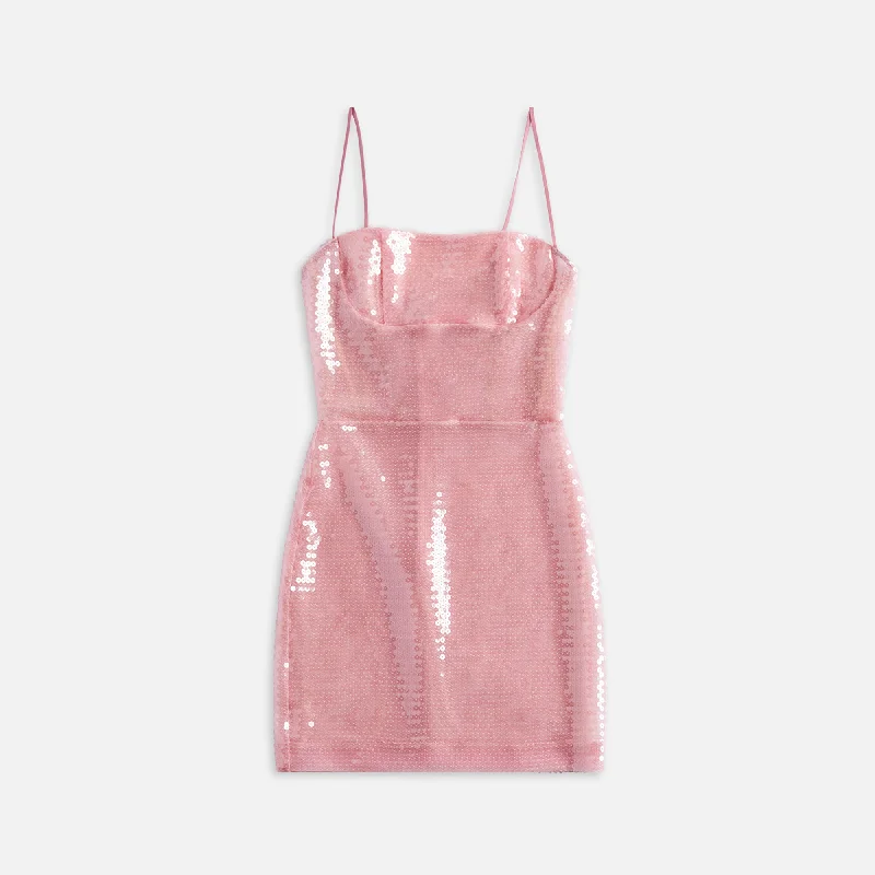 Mini dresses with side slit waist -Nensi Dojaka Kendall Mini Dress - Pink