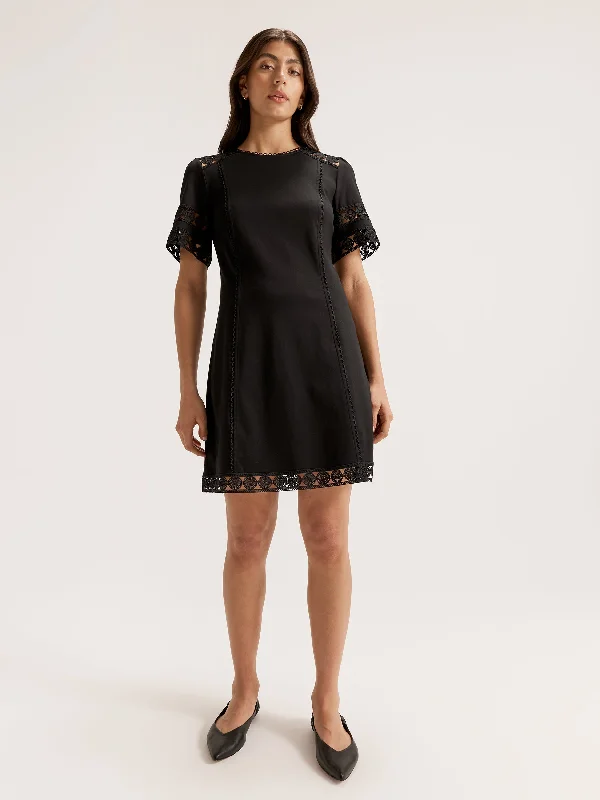 Mini dresses with shift silhouette -Daphne Jersey Dress