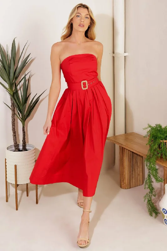 Midi dresses for cocktail brunch -DAYS THAT FADE WOVEN MIDI DRESS