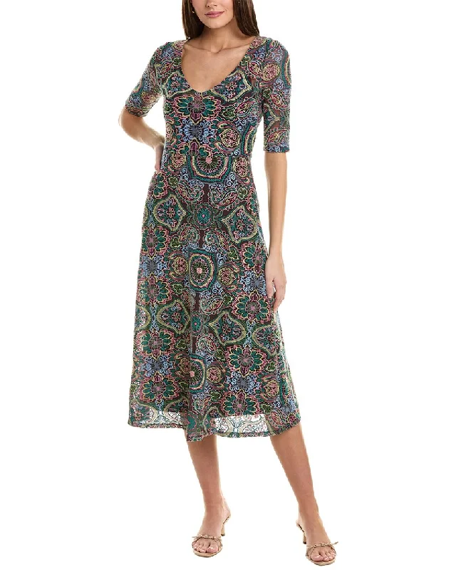 Midi dresses with back tie -Johnny Was Ambrosia Midi Dress