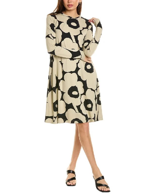 Midi dresses for winter wear -Marimekko Terassi Unikko Midi Dress