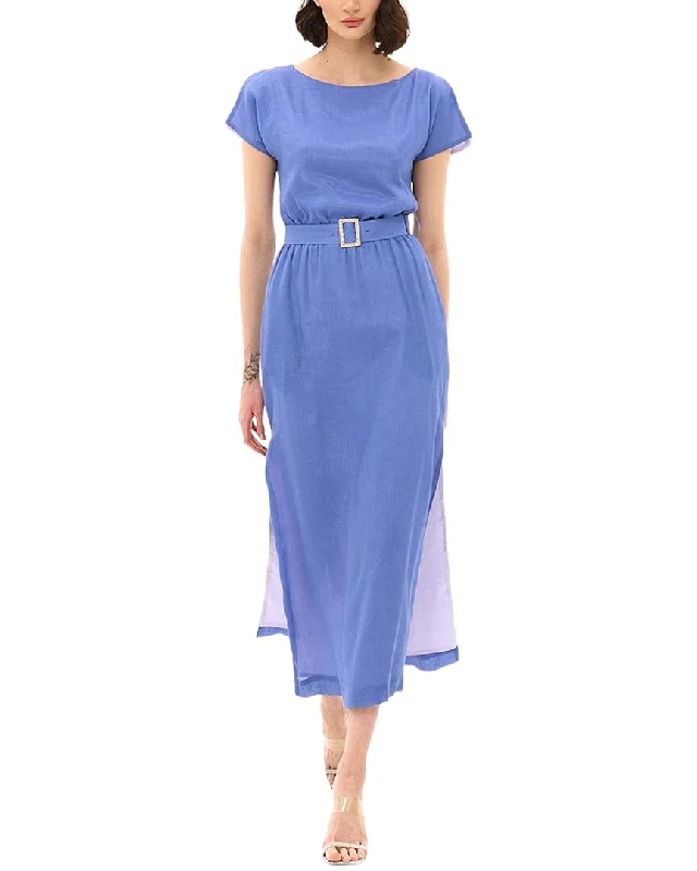 Midi dresses for weekend brunch -BGL Silk-Blend Midi Dress