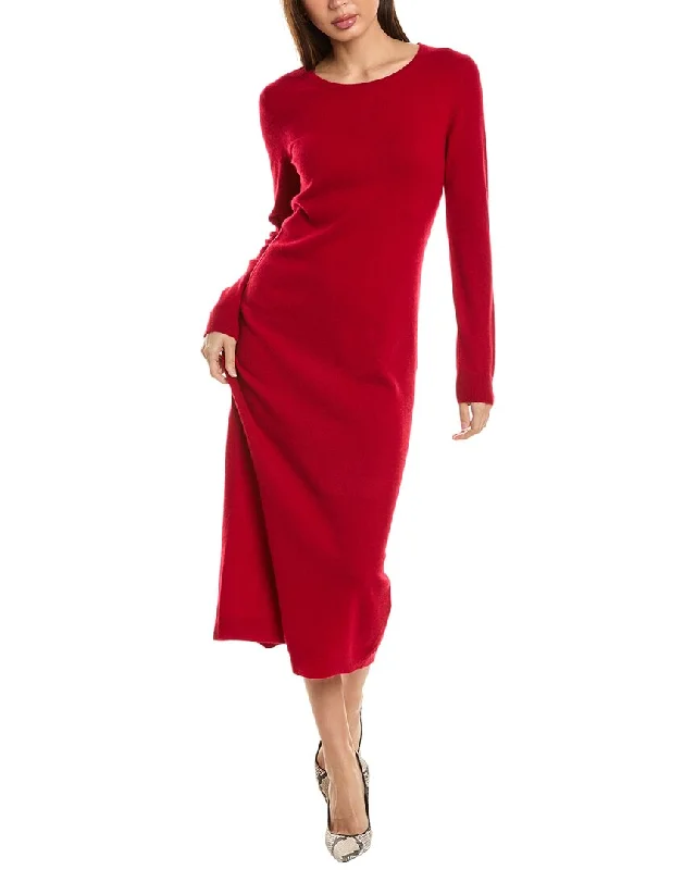 Midi dresses with batwing sleeves -philosophy Bateau Neck Cashmere Midi Dress