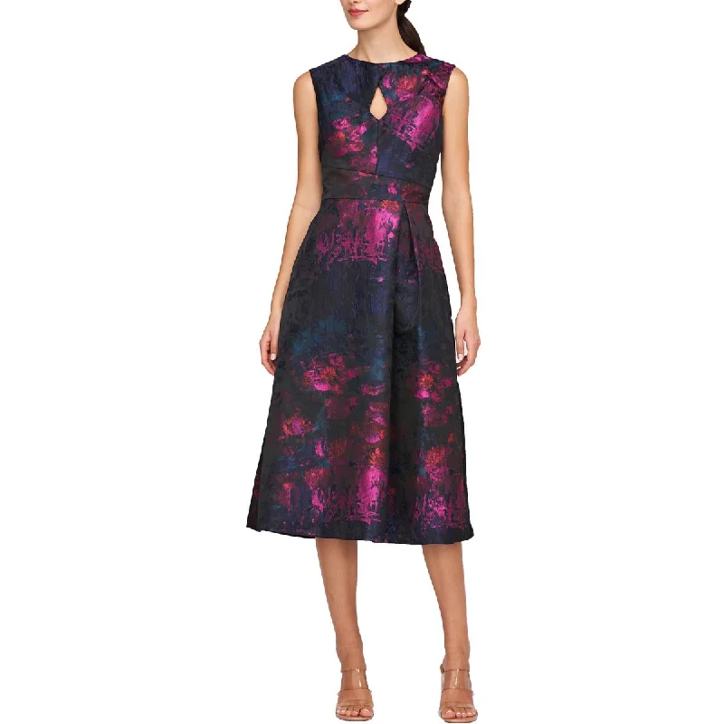 Midi dresses in paisley print -Beckett Womens Sleeveless Midi Cocktail And Party Dress