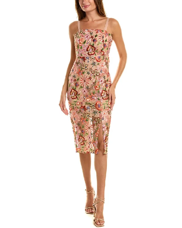 Midi dresses for summer nights -Sam Edelman Embroidered Midi Dress