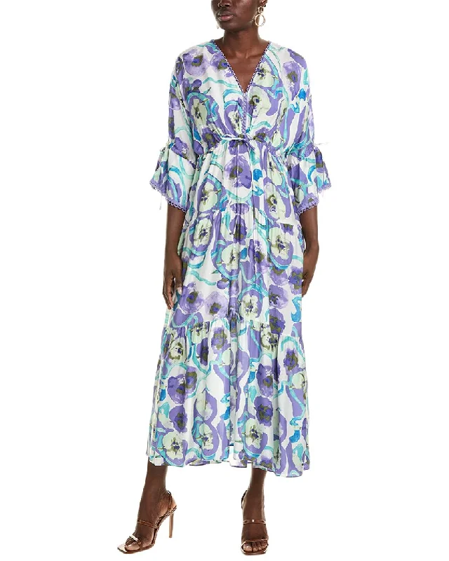 Midi dresses with swing dress style -Diane von Furstenberg Boris Silk-Blend Midi Dress