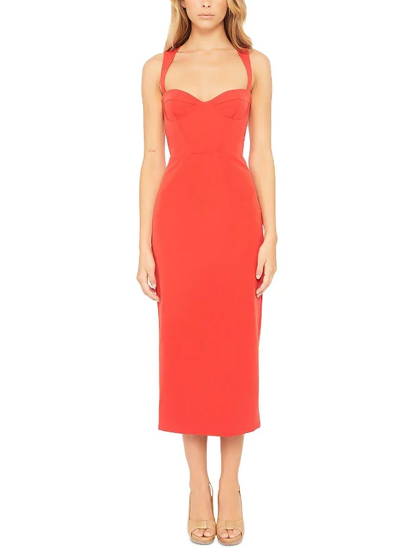 Midi dresses for summer outings -Kindred Womens Corset Seamed Midi Sheath Dress