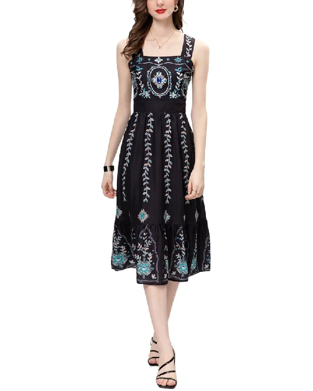 Midi dresses for holiday dinners -BURRYCO Midi Dress