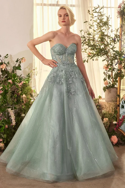 blue wedding evening dress -Andrea and Leo A1387 Dress