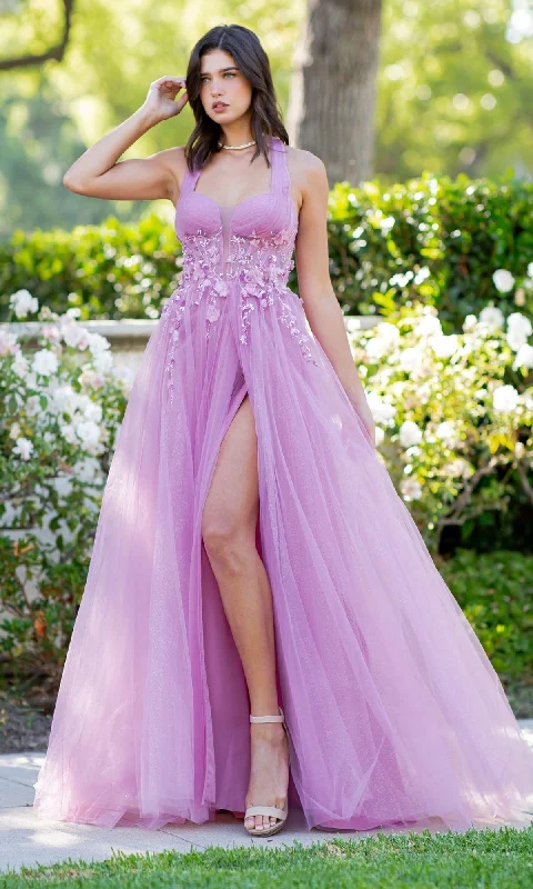 mauve maxi dresses for women -Cinderella Couture Long Formal Dress 8076j