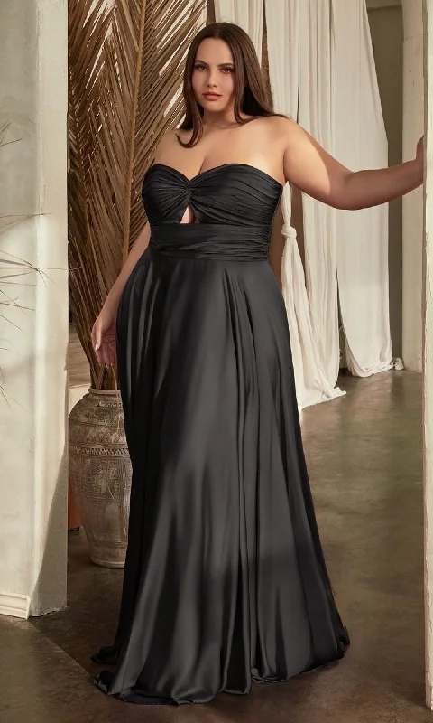 shimmery maxi dresses for night -Formal Long Plus-Size Dress 7496C By Ladivine