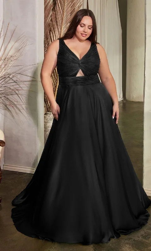 sequin trim maxi dresses -Formal Long Plus-Size Dress 7497C By Ladivine