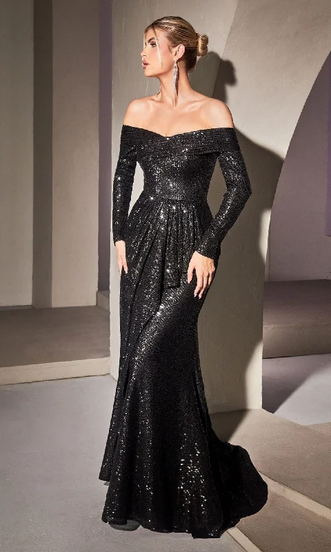 elegant navy maxi dresses -Long Formal Dress CH135 by Ladivine