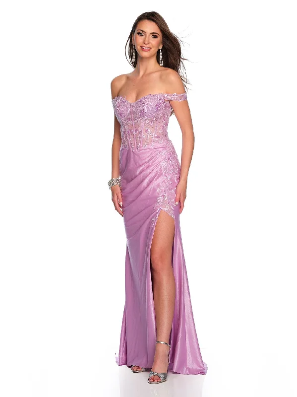 silk evening dress for women -Long Evening Dress by Dave and Johnny 11240