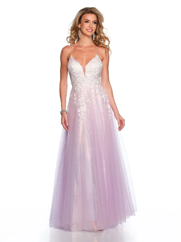 white formal evening dress -Long Evening Dress by Dave and Johnny 11585