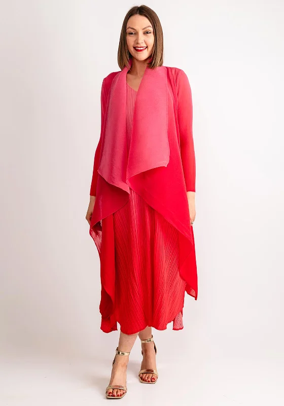 minimalist maxi dresses cheap -Alquema One Size Long Estrella Dress & Coat Set, Rosehip Pink