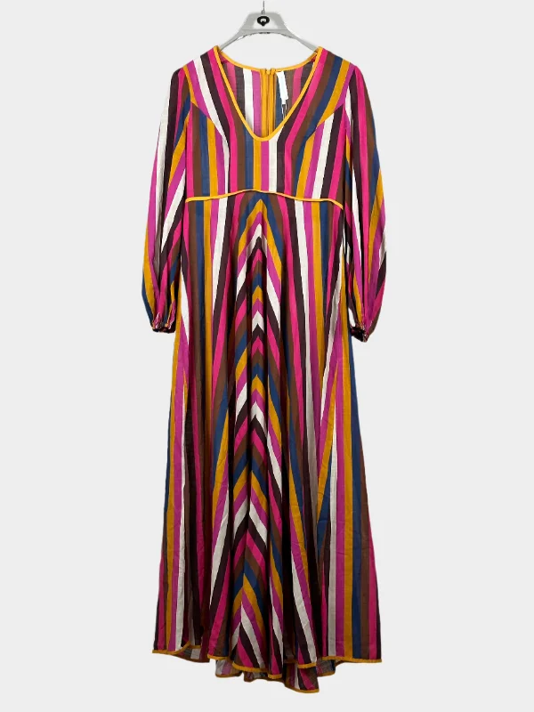 开始Multi Stripes Long Dress